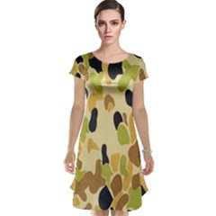 Army Camouflage Pattern Cap Sleeve Nightdress by Nexatart