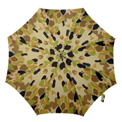 Army Camouflage Pattern Hook Handle Umbrellas (medium) by Nexatart