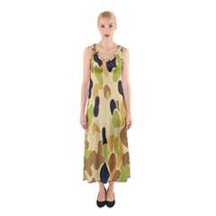 Army Camouflage Pattern Sleeveless Maxi Dress by Nexatart