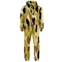 Army Camouflage Pattern Hooded Jumpsuit (men)  by Nexatart