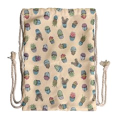 Sweet Succulents Drawstring Bag (large)