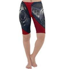 Auto Red Fast Sport Cropped Leggings  by Nexatart