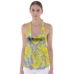 Backdrop Background Abstract Babydoll Tankini Top by Nexatart