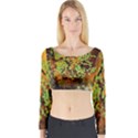 Backdrop Background Tree Abstract Long Sleeve Crop Top View1