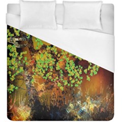 Backdrop Background Tree Abstract Duvet Cover (King Size)