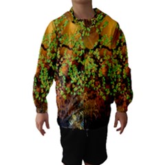 Backdrop Background Tree Abstract Hooded Wind Breaker (Kids)