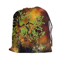 Backdrop Background Tree Abstract Drawstring Pouches (XXL)