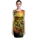 Backdrop Background Tree Abstract Classic Sleeveless Midi Dress View1