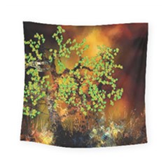 Backdrop Background Tree Abstract Square Tapestry (Small)