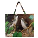 Backdrop Colorful Bird Decoration Zipper Large Tote Bag View1