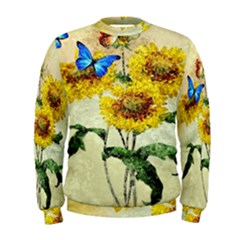 Backdrop Colorful Butterfly Men s Sweatshirt by Nexatart