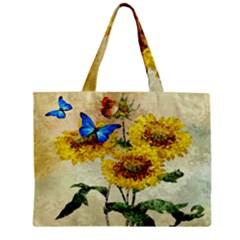 Backdrop Colorful Butterfly Zipper Mini Tote Bag by Nexatart