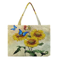 Backdrop Colorful Butterfly Medium Tote Bag by Nexatart