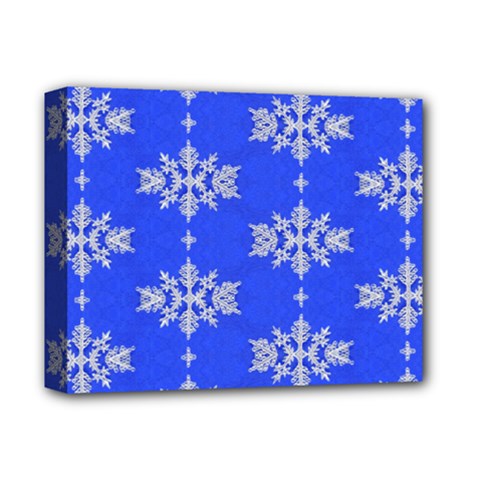 Background For Scrapbooking Or Other Snowflakes Patterns Deluxe Canvas 14  X 11 