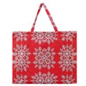 Background For Scrapbooking Or Other Stylized Snowflakes Zipper Large Tote Bag View1