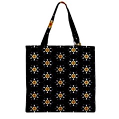 Background For Scrapbooking Or Other With Flower Patterns Zipper Grocery Tote Bag by Nexatart