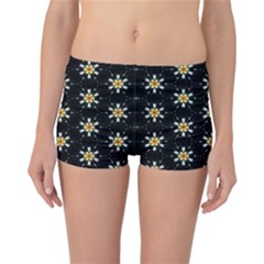 Background For Scrapbooking Or Other With Flower Patterns Reversible Bikini Bottoms by Nexatart