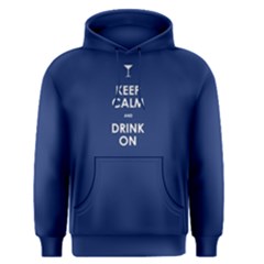 Blue Keep Calm And Drink On  Men s Pullover Hoodie