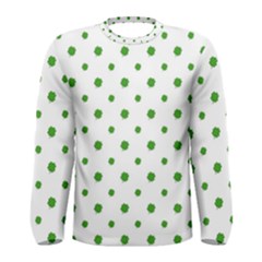 Saint Patrick Motif Pattern Men s Long Sleeve Tee