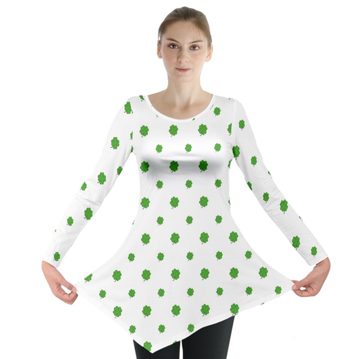 Saint Patrick Motif Pattern Long Sleeve Tunic 