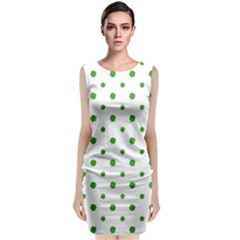 Saint Patrick Motif Pattern Sleeveless Velvet Midi Dress by dflcprintsclothing