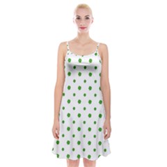 Saint Patrick Motif Pattern Spaghetti Strap Velvet Dress by dflcprintsclothing