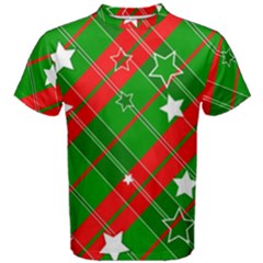 Background Abstract Christmas Men s Cotton Tee