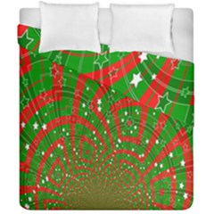 Background Abstract Christmas Pattern Duvet Cover Double Side (california King Size) by Nexatart