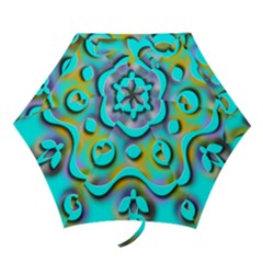 Background Braid Fantasy Blue Mini Folding Umbrellas by Nexatart