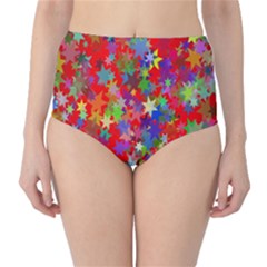 Background Celebration Christmas High-waist Bikini Bottoms by Nexatart