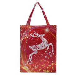 Background Reindeer Christmas Classic Tote Bag by Nexatart