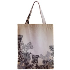 Background Retro Abstract Pattern Zipper Classic Tote Bag by Nexatart