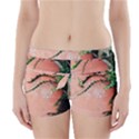 Background Stone Wall Pink Tree Boyleg Bikini Wrap Bottoms View1