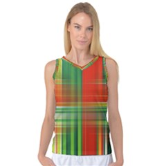 Background Texture Structure Green Women s Basketball Tank Top by Nexatart