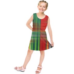 Background Texture Structure Green Kids  Tunic Dress by Nexatart