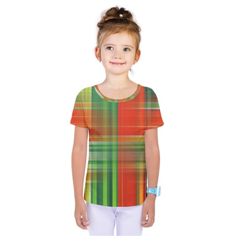 Background Texture Structure Green Kids  One Piece Tee by Nexatart