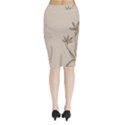 Background Vintage Drawing Sepia Midi Wrap Pencil Skirt View2