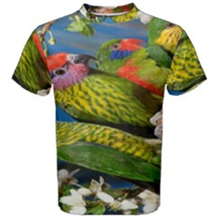 Beautifull Parrots Bird Men s Cotton Tee by Nexatart