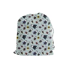 Bees Animal Pattern Drawstring Pouches (large)  by Nexatart