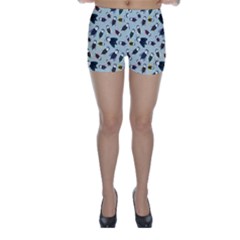 Bees Animal Pattern Skinny Shorts by Nexatart