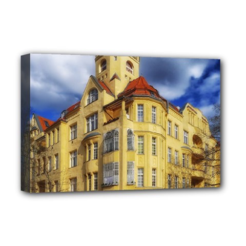 Berlin Friednau Germany Building Deluxe Canvas 18  X 12   by Nexatart