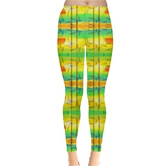 Birds Beach Sun Abstract Pattern Leggings  by Nexatart