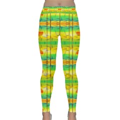 Birds Beach Sun Abstract Pattern Classic Yoga Leggings by Nexatart