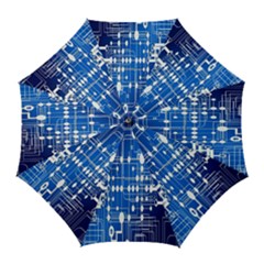 Board Circuits Trace Control Center Golf Umbrellas by Nexatart