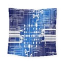 Board Circuits Trace Control Center Square Tapestry (Small) View1