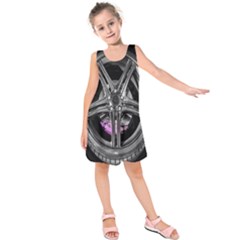 Bord Edge Wheel Tire Black Car Kids  Sleeveless Dress by Nexatart