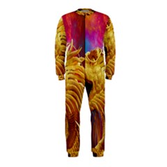 Broncefigur Golden Dragon Onepiece Jumpsuit (kids) by Nexatart