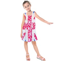 British Flag Abstract Kids  Sleeveless Dress by Nexatart