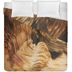 Brown Beige Abstract Painting Duvet Cover Double Side (king Size) by Nexatart