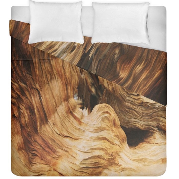 Brown Beige Abstract Painting Duvet Cover Double Side (King Size)